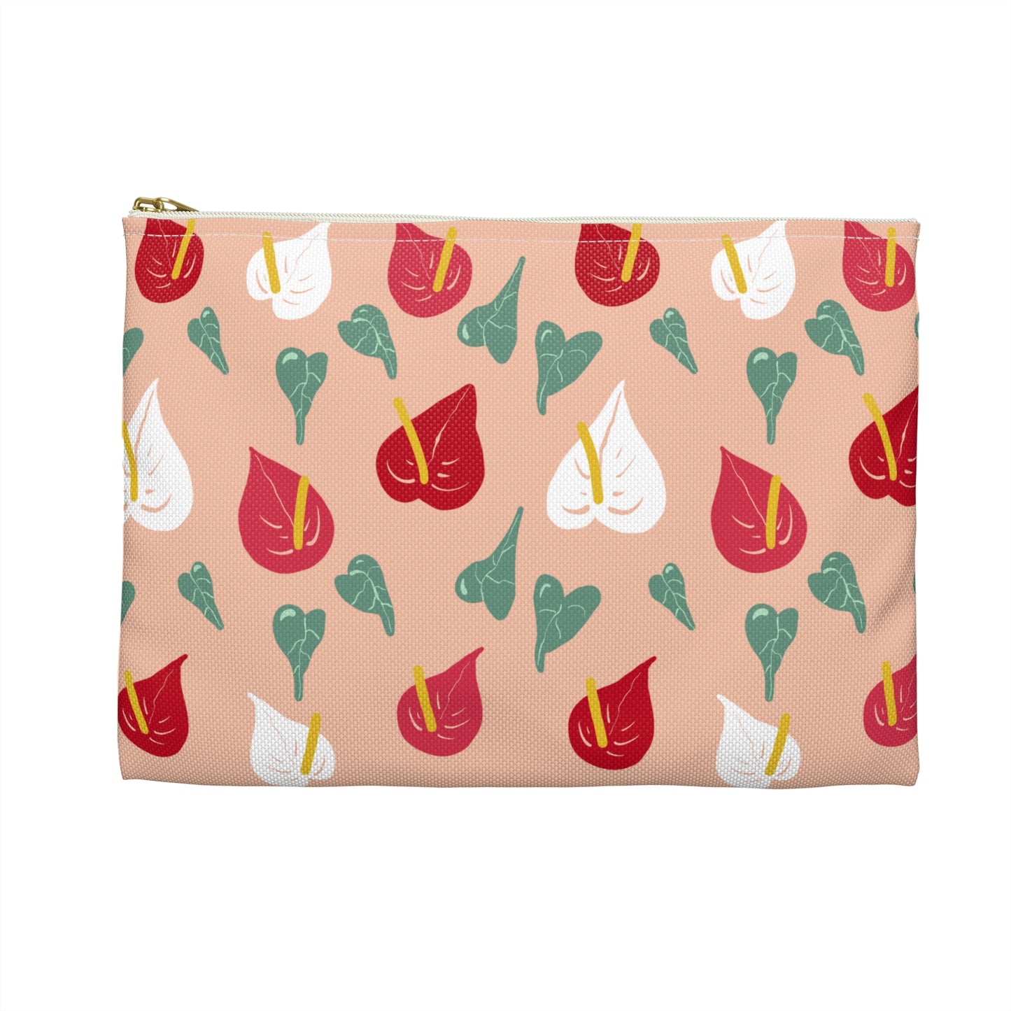 Anthurium Zippered Pouch