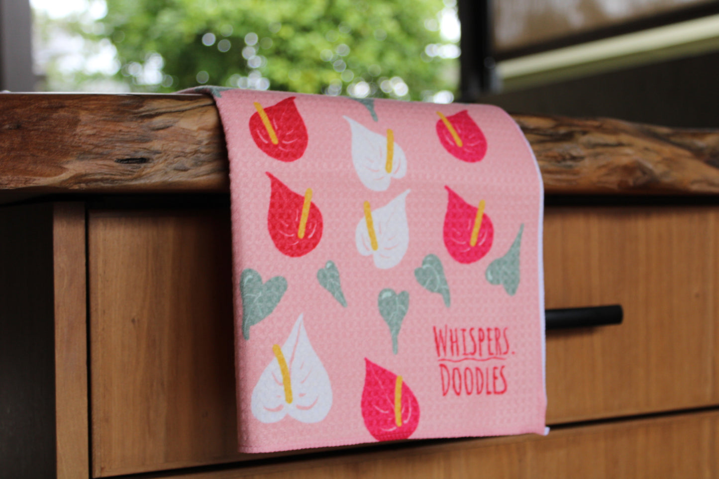 Anthurium Soft Tea Towel