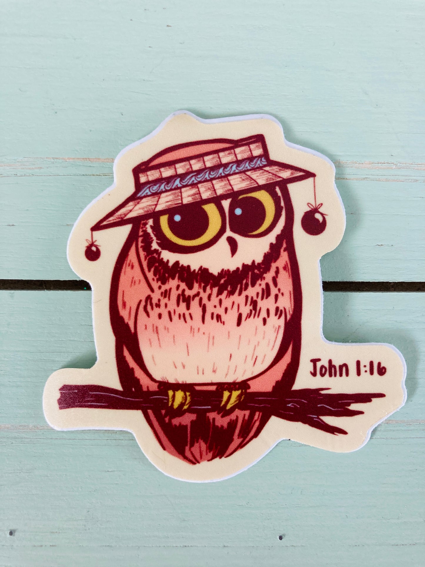 Pueo (Owl) Waterproof Sticker