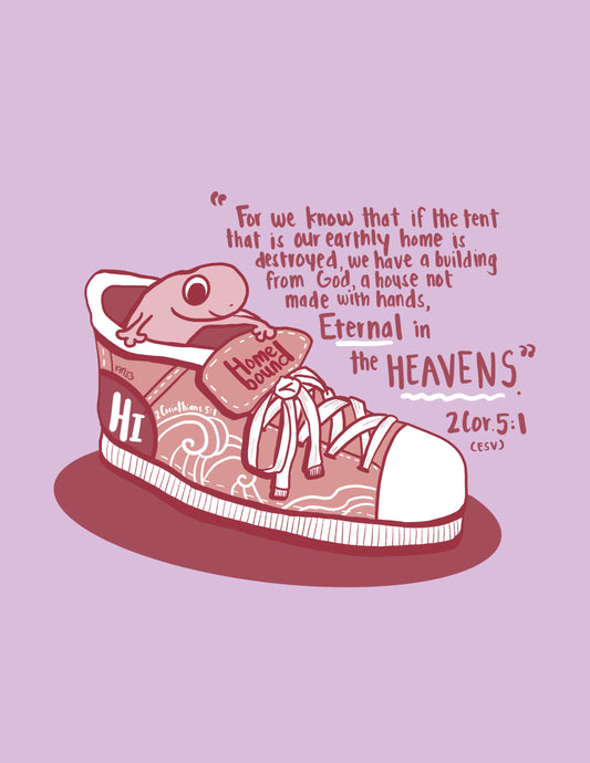 II Corinthians 5:1 Gecko in Shoe