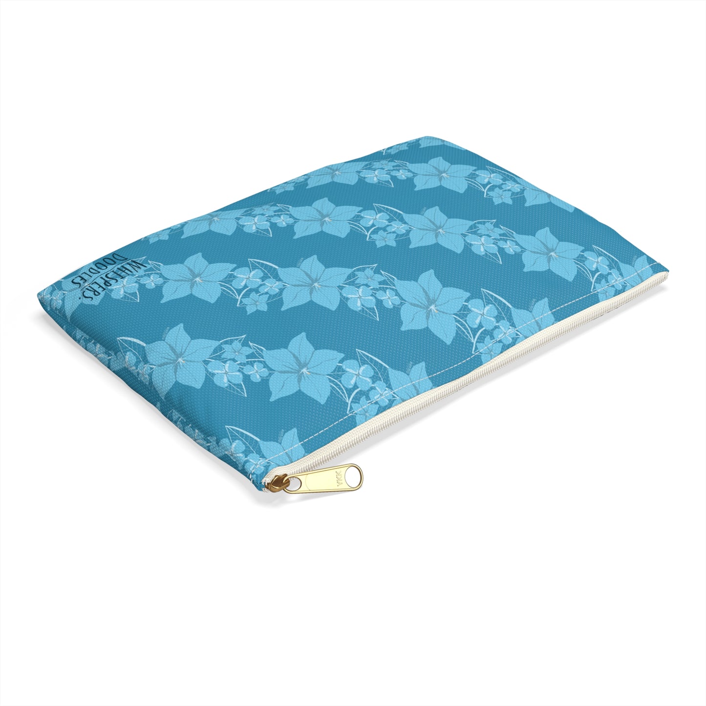 Blue Jasmine Zippered Pouch