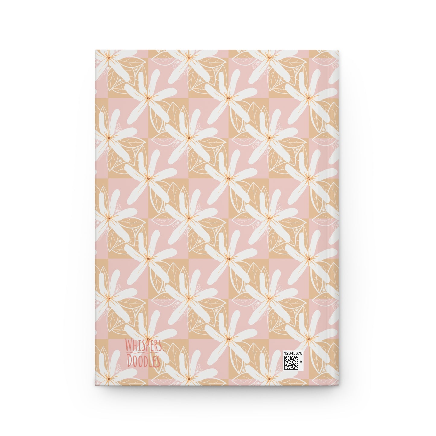 Pink Checkered Tiare Hardcover Journal Matte