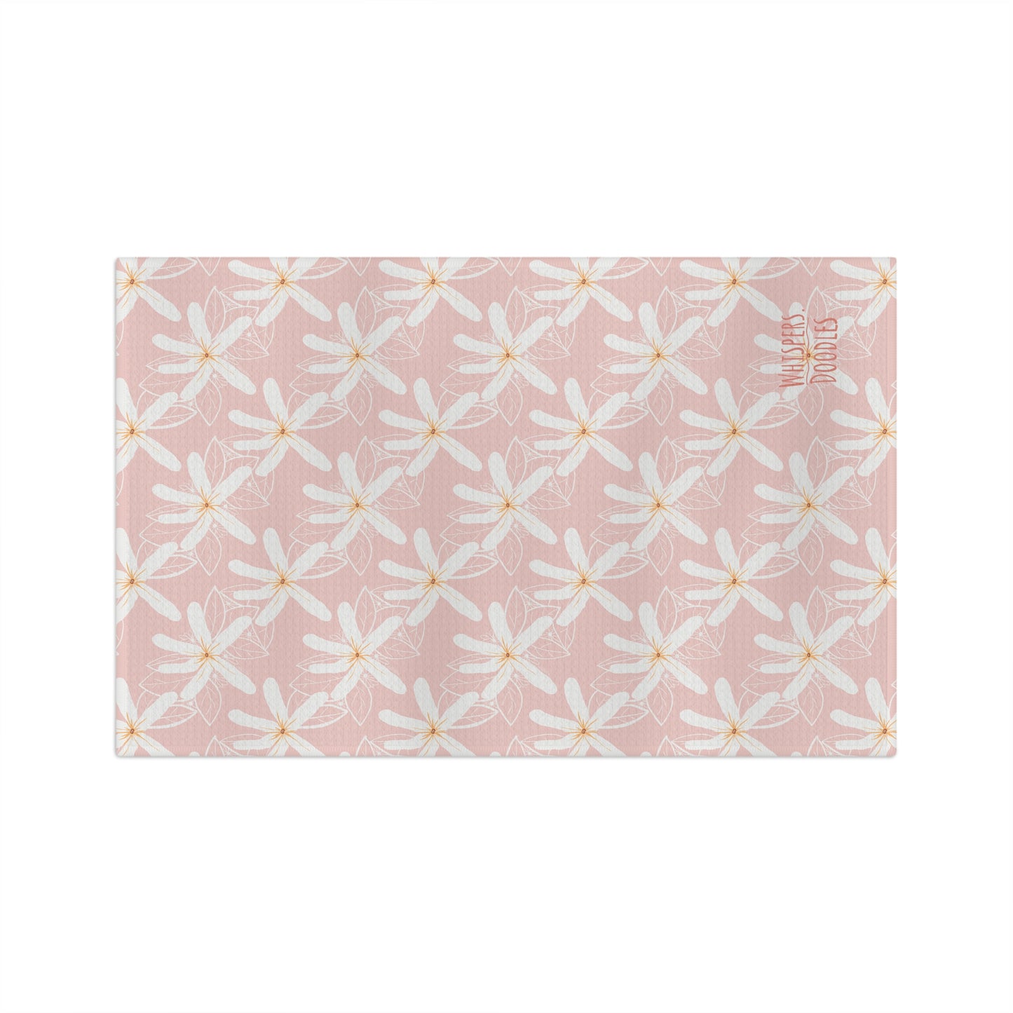 Pink Tiare Soft Tea Towel