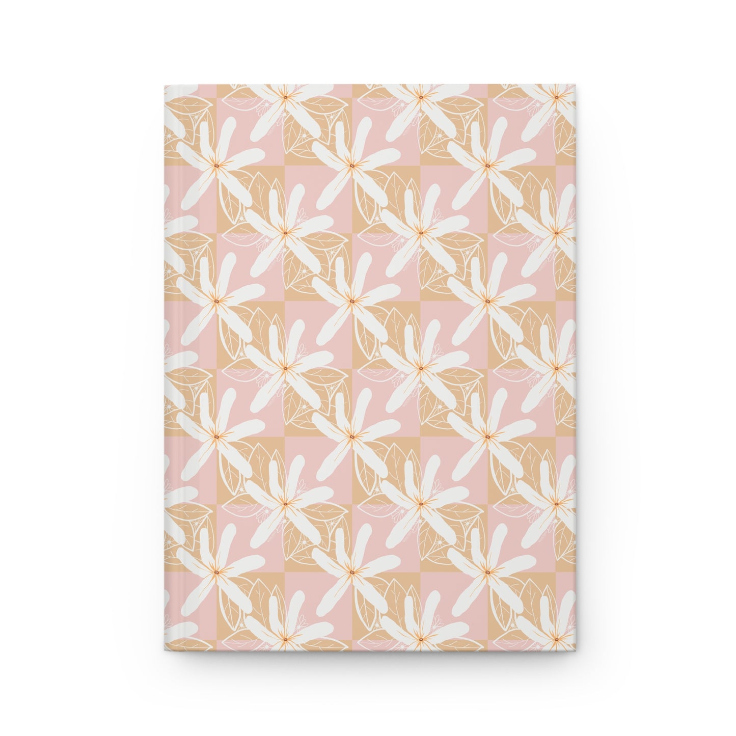 Pink Checkered Tiare Hardcover Journal Matte