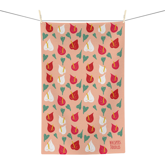 Anthurium Soft Tea Towel