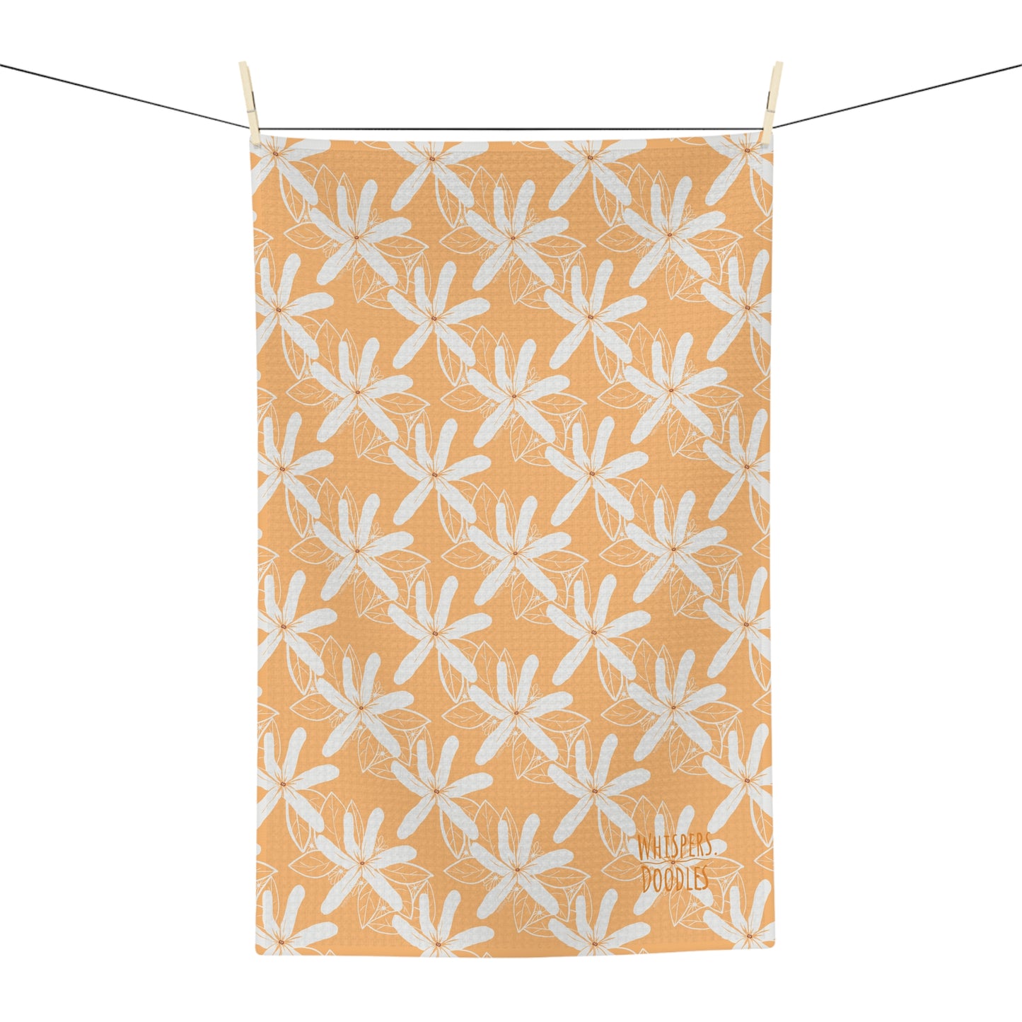 Yellow Tiare Soft Tea Towel