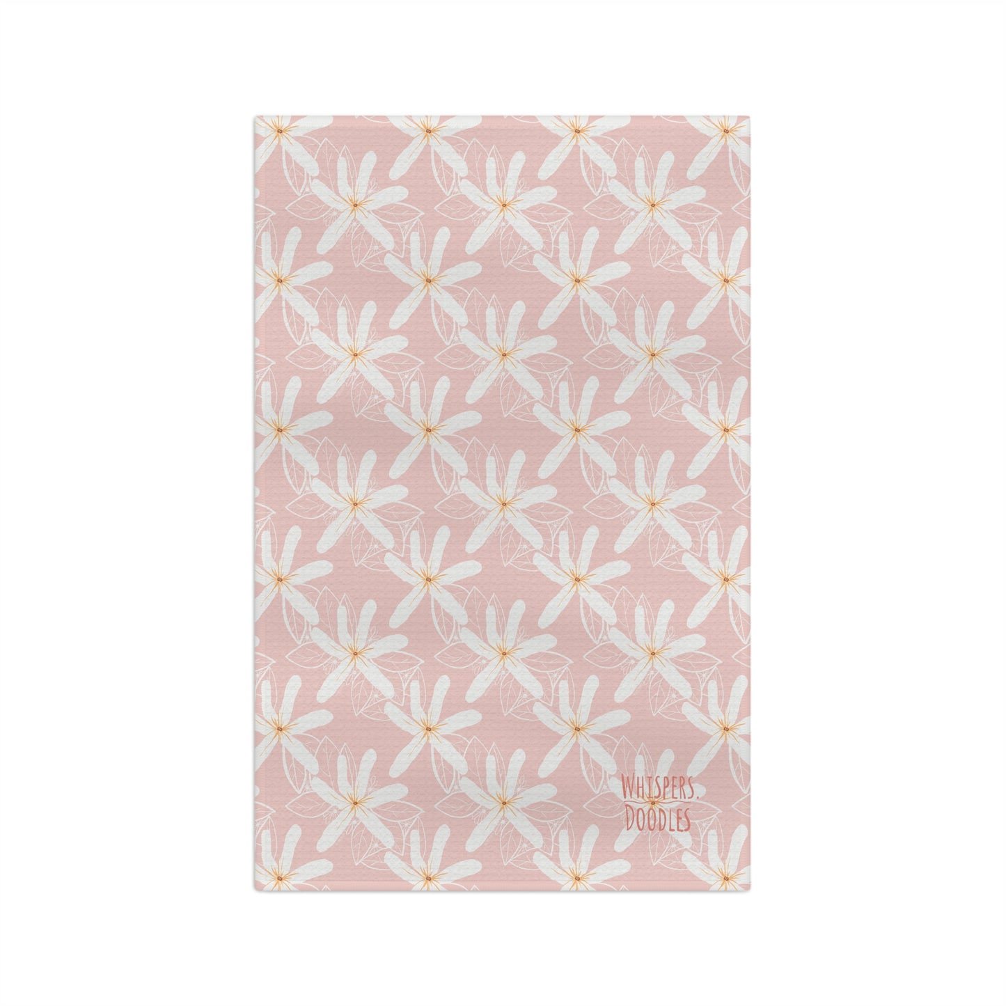 Pink Tiare Soft Tea Towel