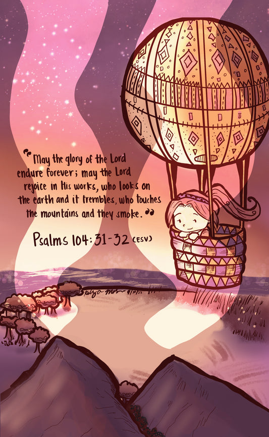 Psalms 104:31-32 Hot Air Balloon