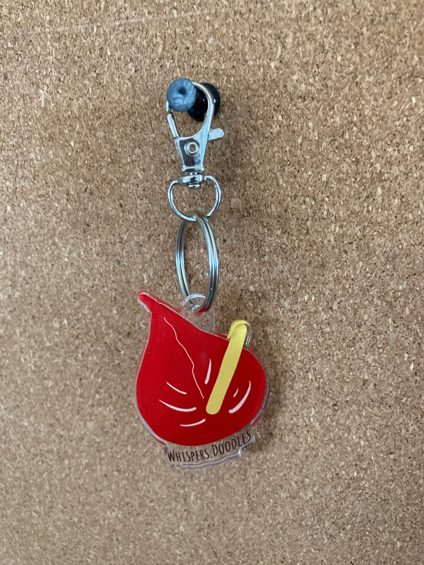 Anthurium Keychain