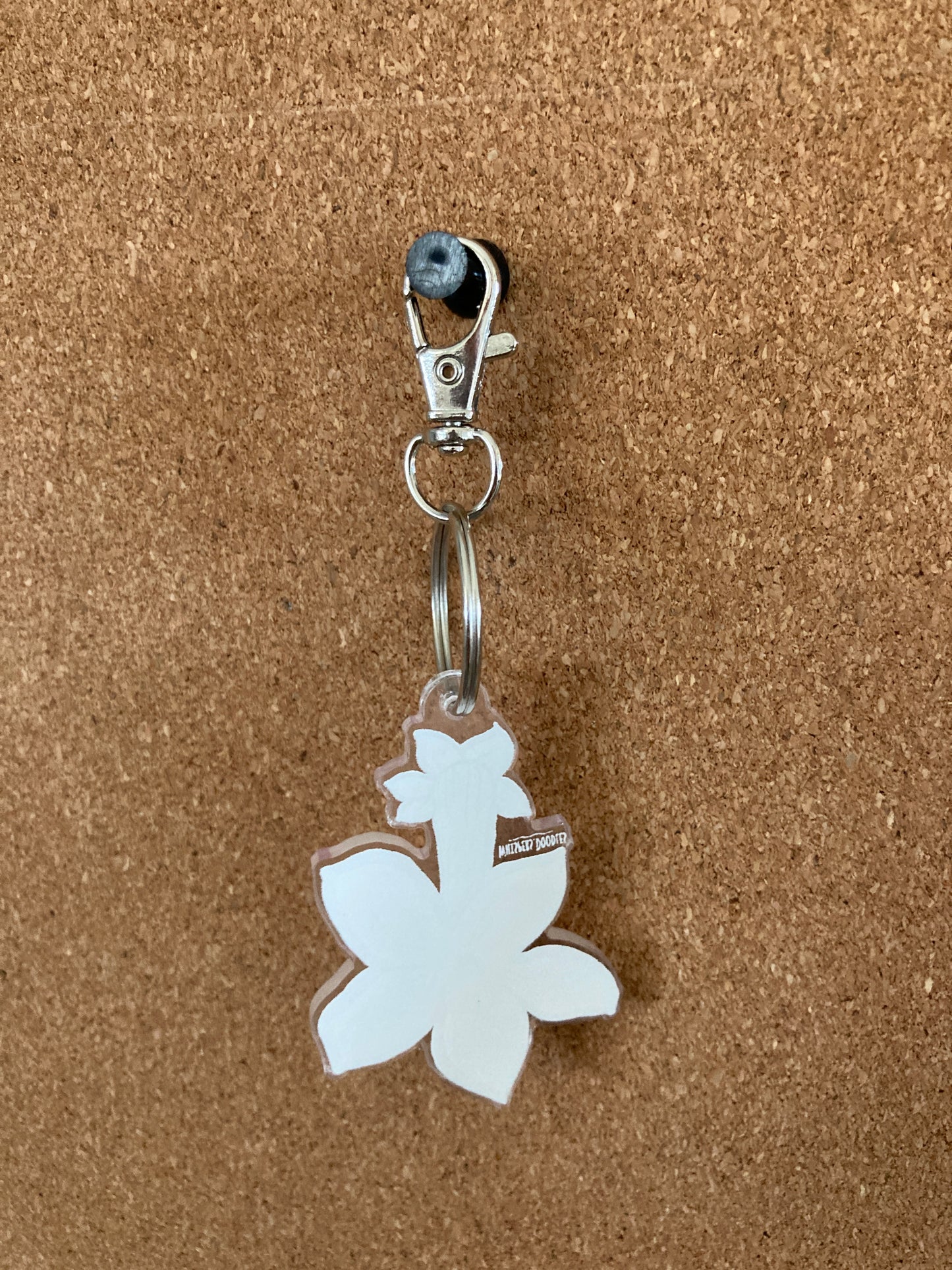 Stephanotis Keychain