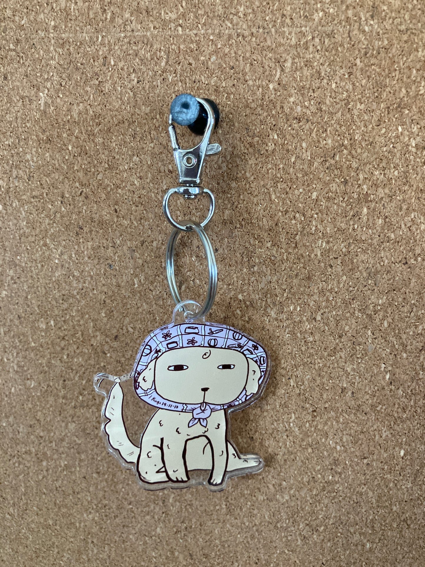 Daisy Dog Keychain