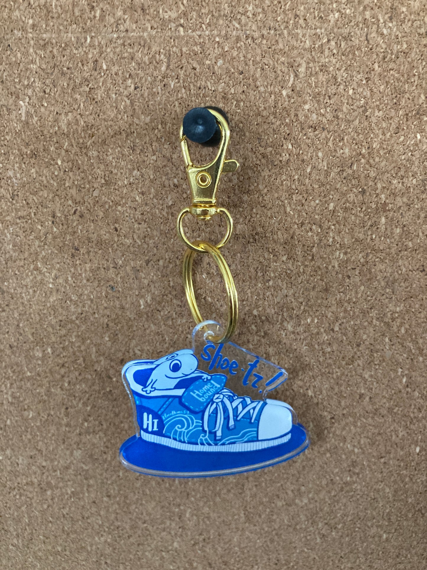 Blue Shoe'tz Gecko Keychain