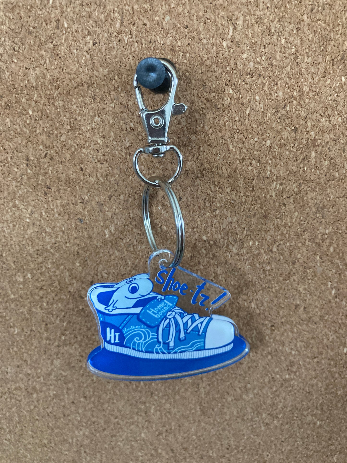 Blue Shoe'tz Gecko Keychain